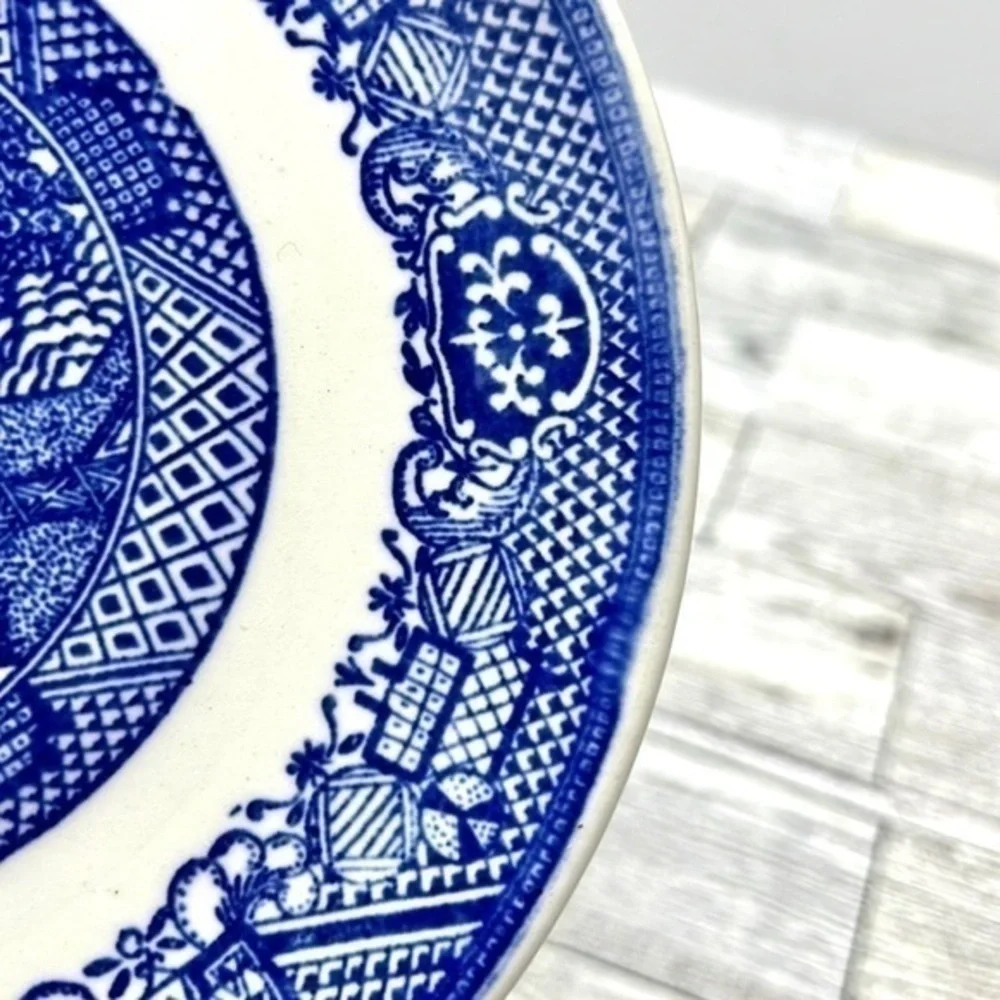 Vintage Blue Willow 7” Plate Set of 3